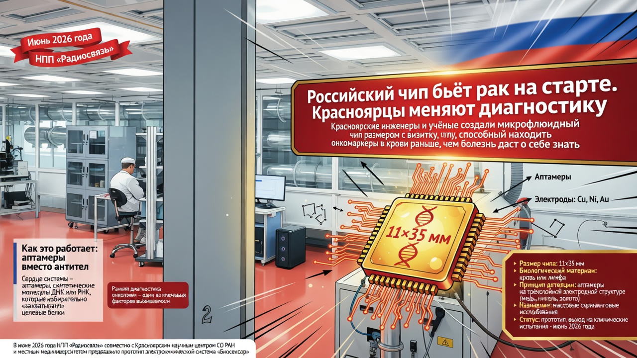 Российский чип бьёт рак на старте. Красноярцы меняют диагностику
