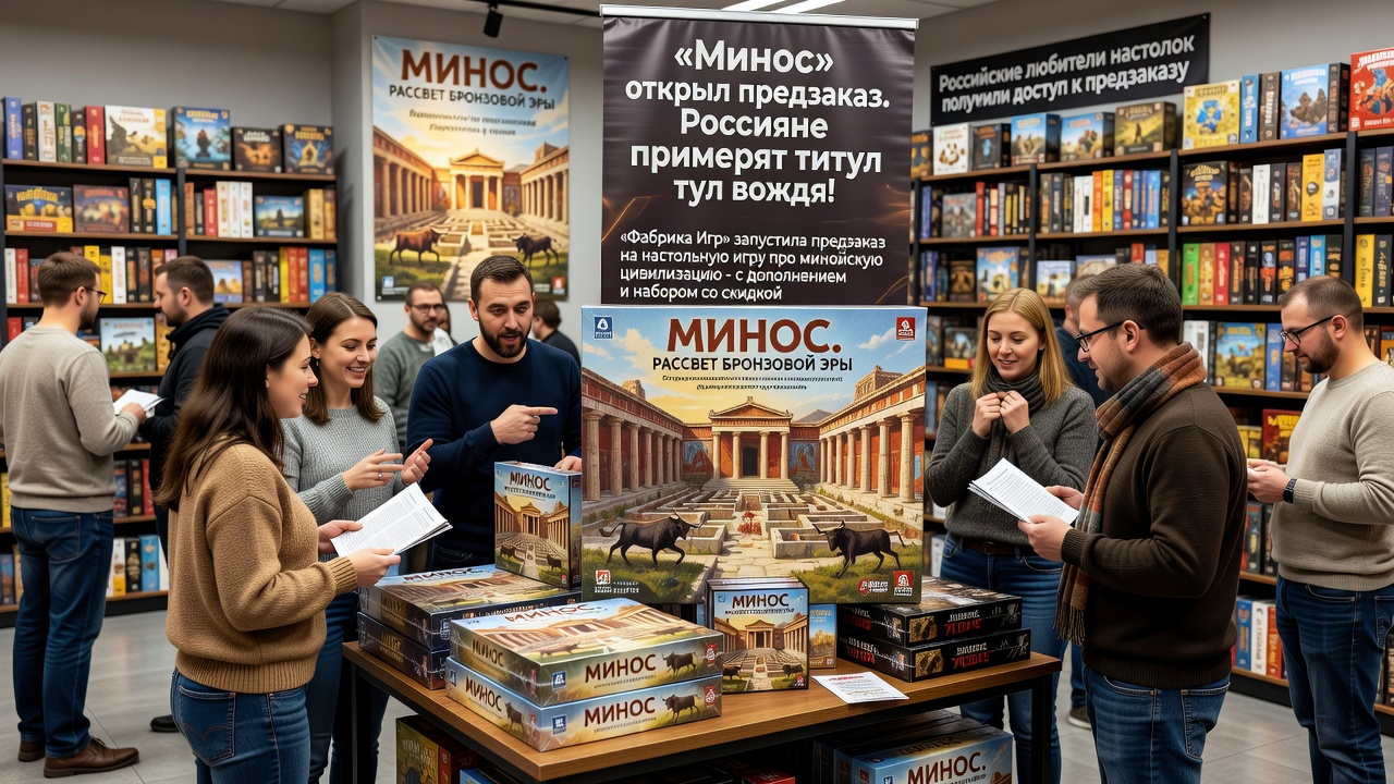 «Минос» открыл предзаказ. Россияне примерят титул вождя!
