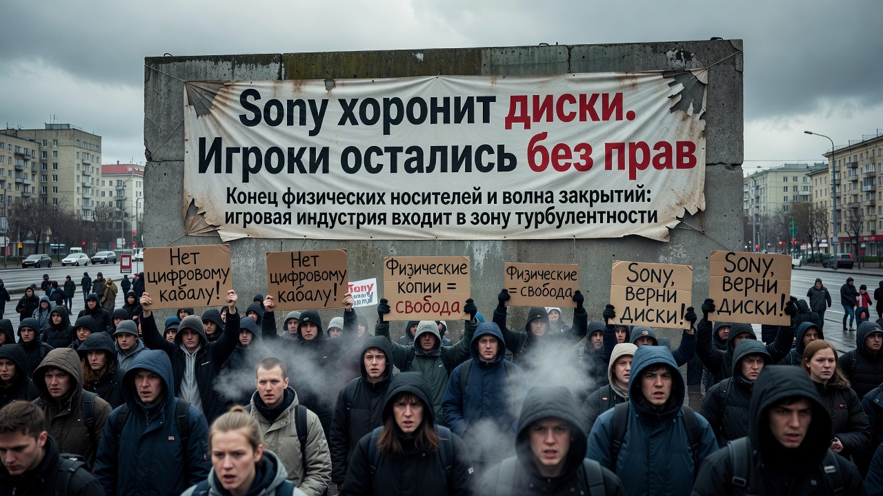 Sony хоронит диски. Игроки остались без прав