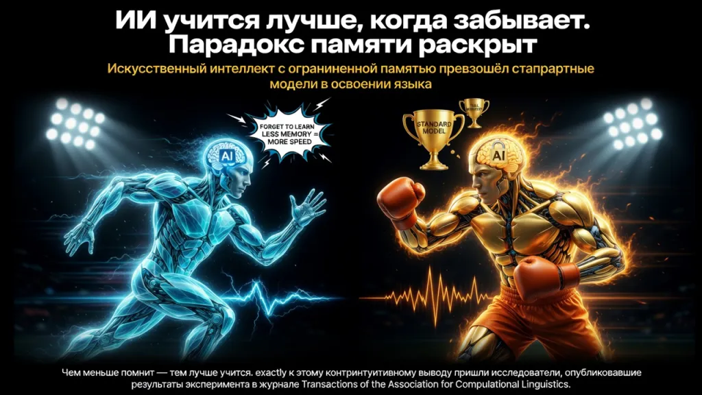 ИИ учится лучше, когда забывает. Парадокс памяти раскрыт